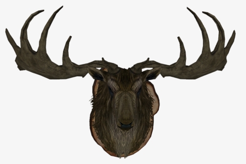 Maleelkmounthf - Skyrim Elk Wall Mount, HD Png Download, Free Download