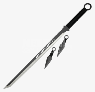 Ninja Sword Png Banner Royalty Free - Medieval Single Edged Sword, Transparent Png, Free Download