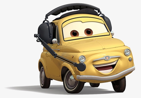 Cars 2 Cars Mater-national Championship Luigi - Cars Cartoon Characters Png, Transparent Png, Free Download