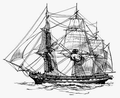 Adult Coloring Pages Ship, HD Png Download, Free Download