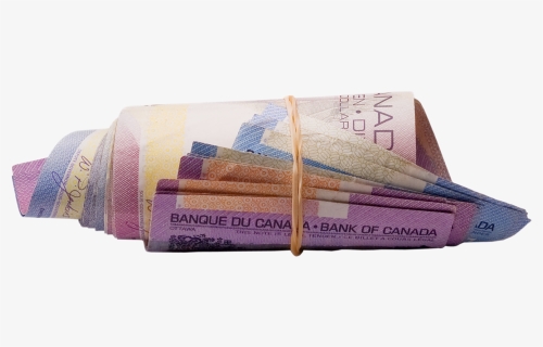 A Roll Of Canadian Currency In Different Denominations, - Tithes And Offering Firstfruit, HD Png Download, Free Download