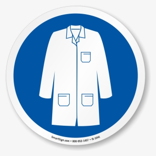 Collection Of Blue - Lab Coat Ppe Symbol, HD Png Download, Free Download