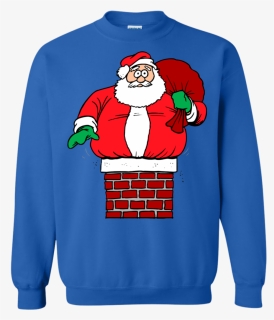 Gift Christmas, Santa, Chimney, Funny, Fun Crewneck - Ugly Christmas Sweater Bmw E36, HD Png Download, Free Download