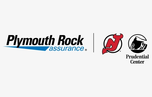 Devils Logo With Plymouth Rock Assurance Logo - New Jersey Devils, HD Png Download, Free Download