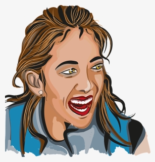 Emotions, Laugh, Happy, Funny, Emoticon, Smile - Laughing Girl Png, Transparent Png, Free Download