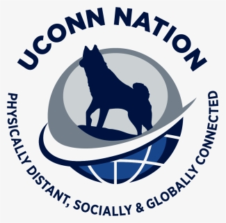 Uconn Nation Physically Distant, Socially And Globally - Non-sporting Group, HD Png Download, Free Download