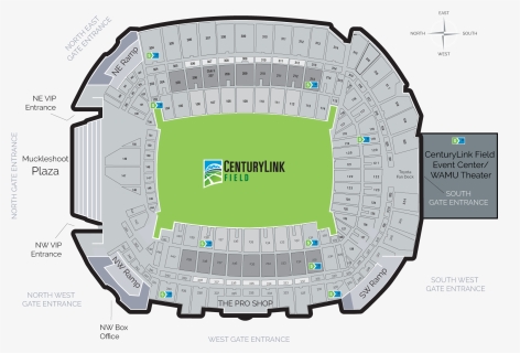 Cash To Card Map - Centurylink Field, HD Png Download, Free Download