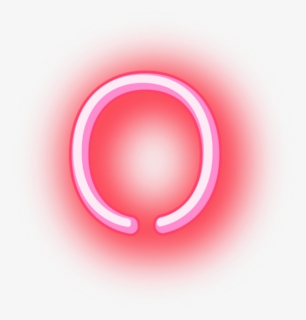 Neon Letters Png - Circle, Transparent Png, Free Download