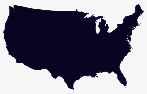 Blue Us Map Outline, HD Png Download, Free Download