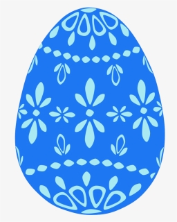 Blue Easter Egg Png Clipart - Clip Art Easter Egg, Transparent Png, Free Download