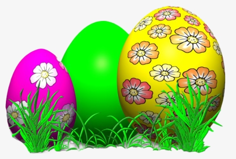 Grass Easter Egg Png Clipart - Easter Egg, Transparent Png, Free Download