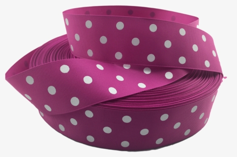 Ribbons [tag] Medium Pink Polka Dot Grosgrain Ribbon - Polka Dot, HD Png Download, Free Download