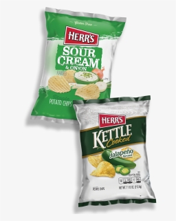 Bag Of Herr"s Baby Back Ribs Potato Chips And Herr"s - Herr's Kettle Cooked Chips, HD Png Download, Free Download
