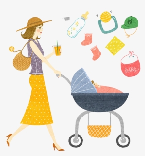 Mom And Baby Png Free Download - Baby Transport, Transparent Png, Free Download
