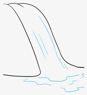 How To Draw Waterfall , Png Download, Transparent Png, Free Download