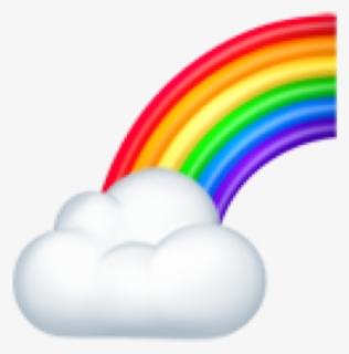 Rainbow W/ Cloud Png🌙 - Graphic Design, Transparent Png, Free Download