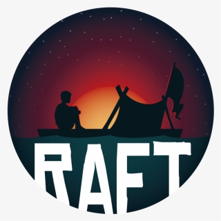 Rimworld Survival Multiplayer Brand Game Raft Silhouette - Raft Logo, HD Png Download, Free Download