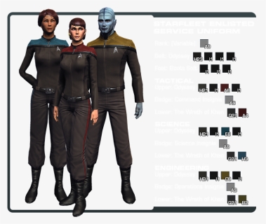Starfleet Enlisted Uniform, HD Png Download, Free Download