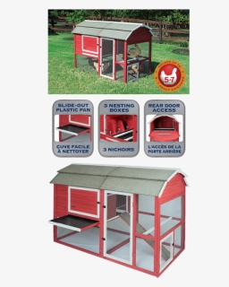 Red Barn Chicken Coop, HD Png Download, Free Download