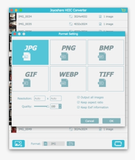 Convert Png To Jpg Android - Joyoshare Heic Converter, Transparent Png, Free Download