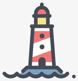 Transparent Lighthouse Vector - Lighthouse Icon Png, Png Download, Free Download