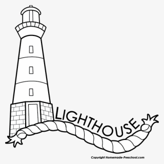 Transparent Lighthouse Vector Png - Lighthouse Clipart Black And White, Png Download, Free Download