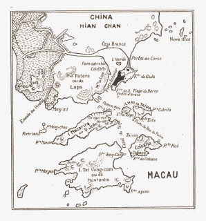 Map Of Macao 1936 - Map, HD Png Download, Free Download