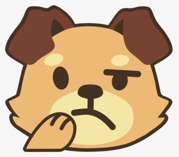 Thinking Face But It"s A Brown Dog Clipart , Png Download, Transparent Png, Free Download