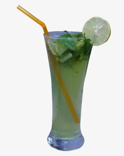 Mint And Lemon Water Glass Png, Transparent Png, Free Download