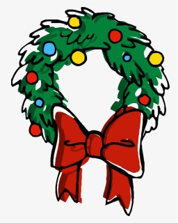Christmas Door Bow Ornamental Clipart Png, Transparent Png, Free Download