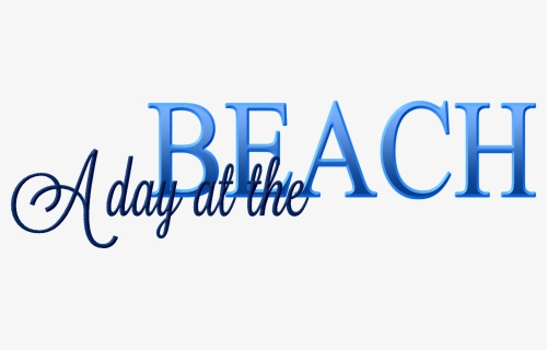 A Day At The Beach Png, Transparent Png, Free Download
