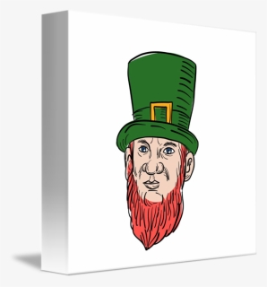 Irish Leprechaun Wearing Top Hat Drawing, HD Png Download, Free Download