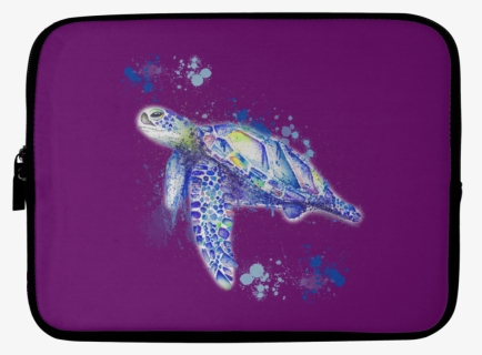 Watercolor Sea Turtle Laptop Sleeves, HD Png Download, Free Download