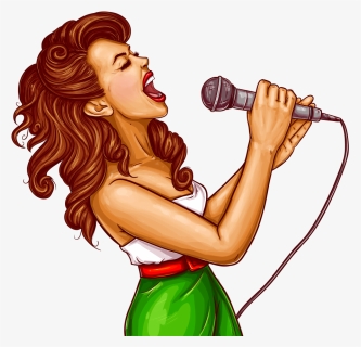 Singing Woman Png, Transparent Png, Free Download