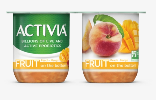 Activia Fruit Fusion Probiotic Lowfat Yogurt Peach, HD Png Download, Free Download