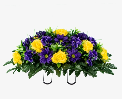 Sd2448 Yellow Rose With Purple Daisy, HD Png Download, Free Download