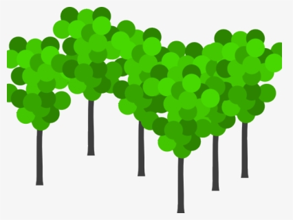 Shrub Clipart Bunch Tree, HD Png Download, Free Download