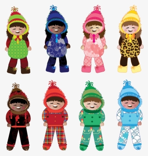 Winter Kids Clip Arts, HD Png Download, Free Download