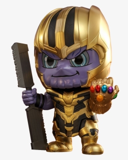 Thanos Cosbaby Hot Toys Bobble-head Figure, HD Png Download, Free Download