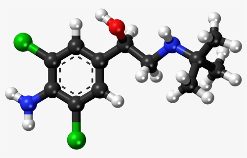 Clenbuterol Ball And Stick Model, HD Png Download, Free Download