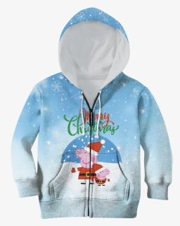Peppa Pig Merry Christmascustom Hoodies T-shirt Apparel, HD Png Download, Free Download