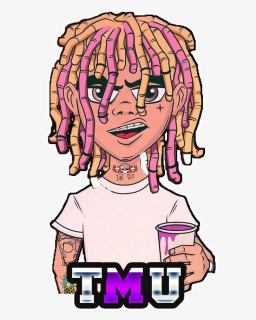 Lil Pump Hair Drawing , Png Download, Transparent Png, Free Download