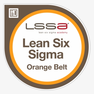 Lean Six Sigma Orange Belt, HD Png Download, Free Download