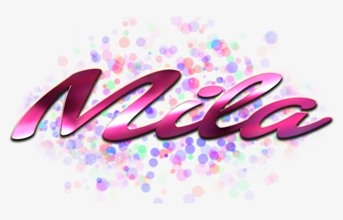 Mila Name Logo Bokeh Png, Transparent Png, Free Download