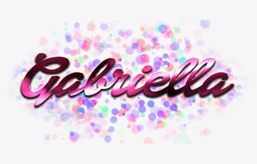 Gabriella Name Logo Bokeh Png, Transparent Png, Free Download