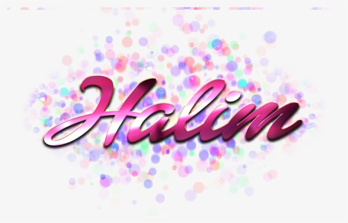 Halim Name Logo Bokeh Png, Transparent Png, Free Download