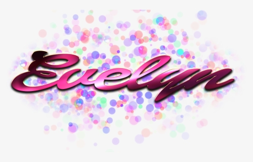 Evelyn Name Logo Bokeh Png, Transparent Png, Free Download