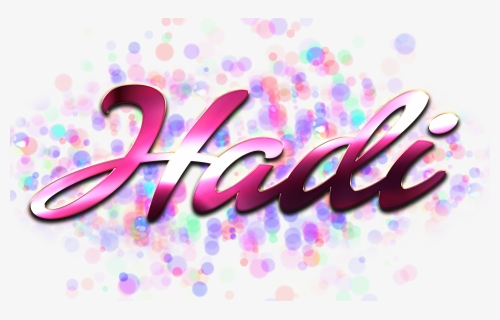 Hadi Name Logo Bokeh Png, Transparent Png, Free Download