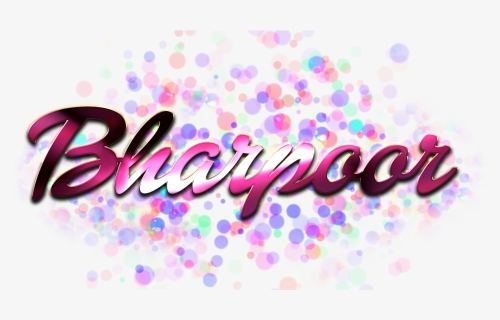 Bharpoor Name Logo Bokeh Png, Transparent Png, Free Download