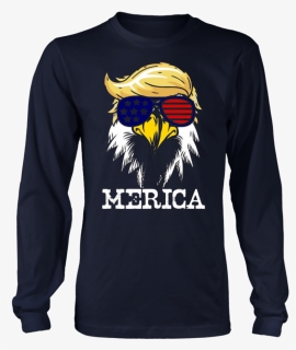 Usa-4th Of July Eagle In Trump Hair Shirt For Independence, HD Png Download, Free Download